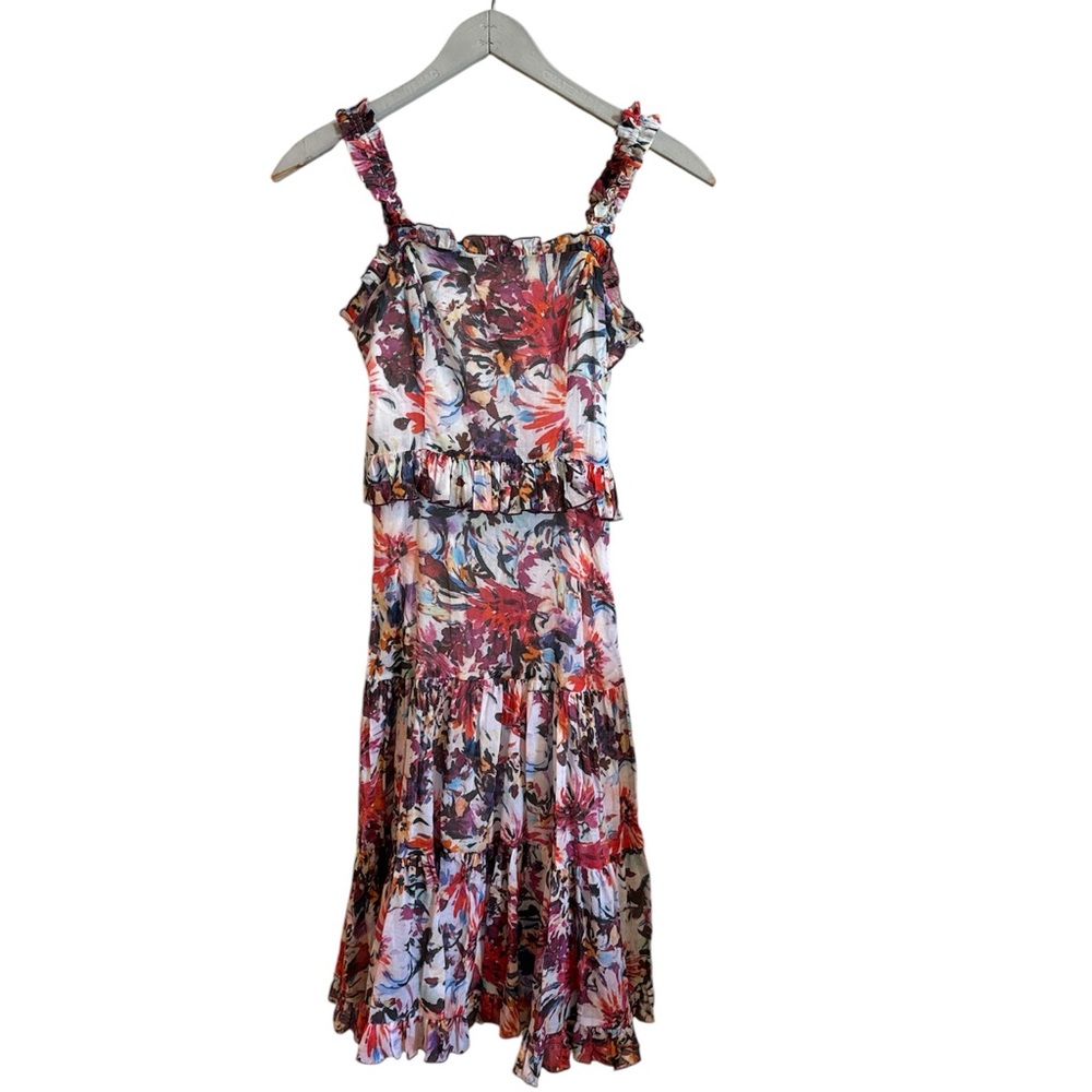 NWT Willa Story Long Tiered Floral‎ Dress / SZ XS
